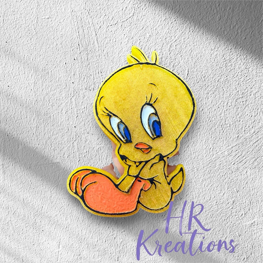 Tweety Bird Car Freshie SCENT PEACH MAGNOLIA READY TO SHIP CAR FRESHENER‎